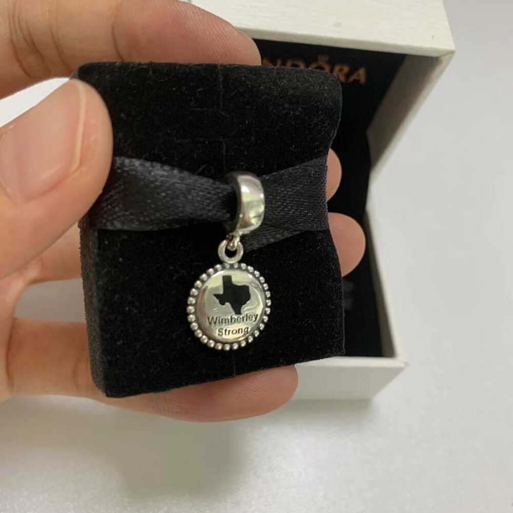 Pandora Wimberley Texas Map Strong Travel Exclusive Dangle Charm Pendant